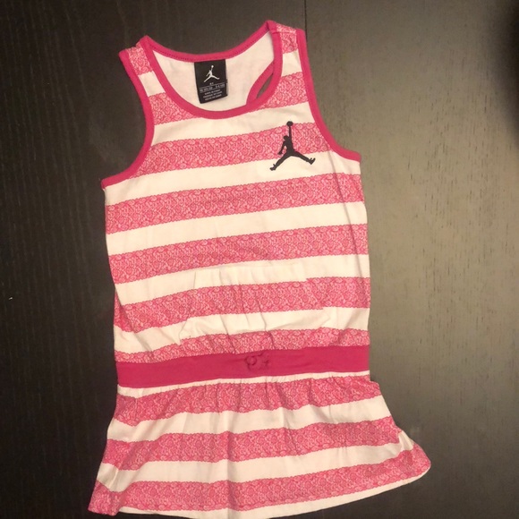 Nike Other - Nike Air Jordan Pink and White Cotton Dress